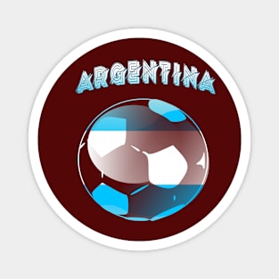 Argentina flag football design! Magnet